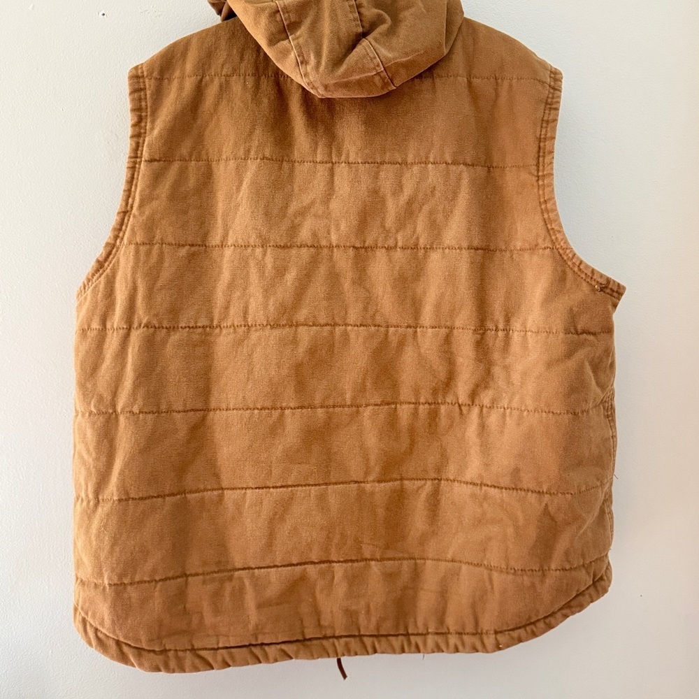 Wrangler Men’s 2Xl Light Brown Hooded Vest - Picture 4 of 4